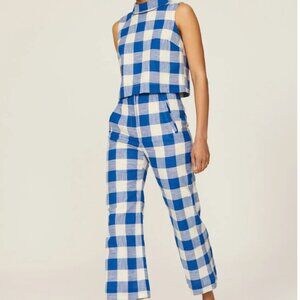 Veronica Beard gingham Dova pants